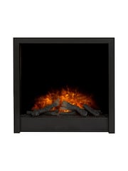 Acantha Black Large Ontario Electric Inset Fire - Image 3 of 4
