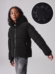 smALLSAINTS Black Boys Short Padded Coat - Image 1 of 13