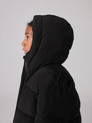 smALLSAINTS Black Boys Short Padded Coat - Image 6 of 13