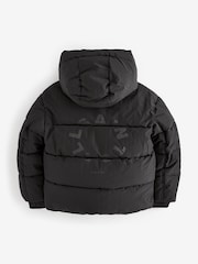 smALLSAINTS Black Boys Short Padded Coat - Image 9 of 13
