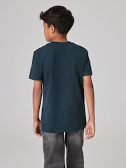 smALLSAINTS Green Logo Embroidered Crew 100% Cotton T-Shirt - Image 2 of 7