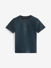 smALLSAINTS Green Logo Embroidered Crew 100% Cotton T-Shirt - Image 4 of 7