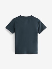 smALLSAINTS Green Logo Embroidered Crew 100% Cotton T-Shirt - Image 5 of 7