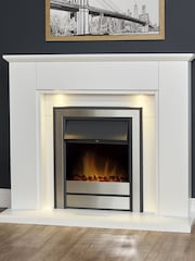Adam White Eltham 45 Inch Electric Fireplace Suite - Image 1 of 4