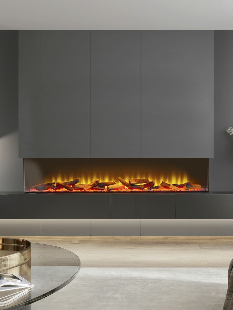 Acantha Black Aspire 150 Panoramic Media Wall Electric Fire - Image 1 of 4