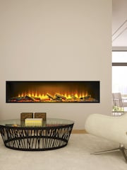 Acantha Black Aspire 125 Fully Inset Media Wall Electric Fire - Image 1 of 4