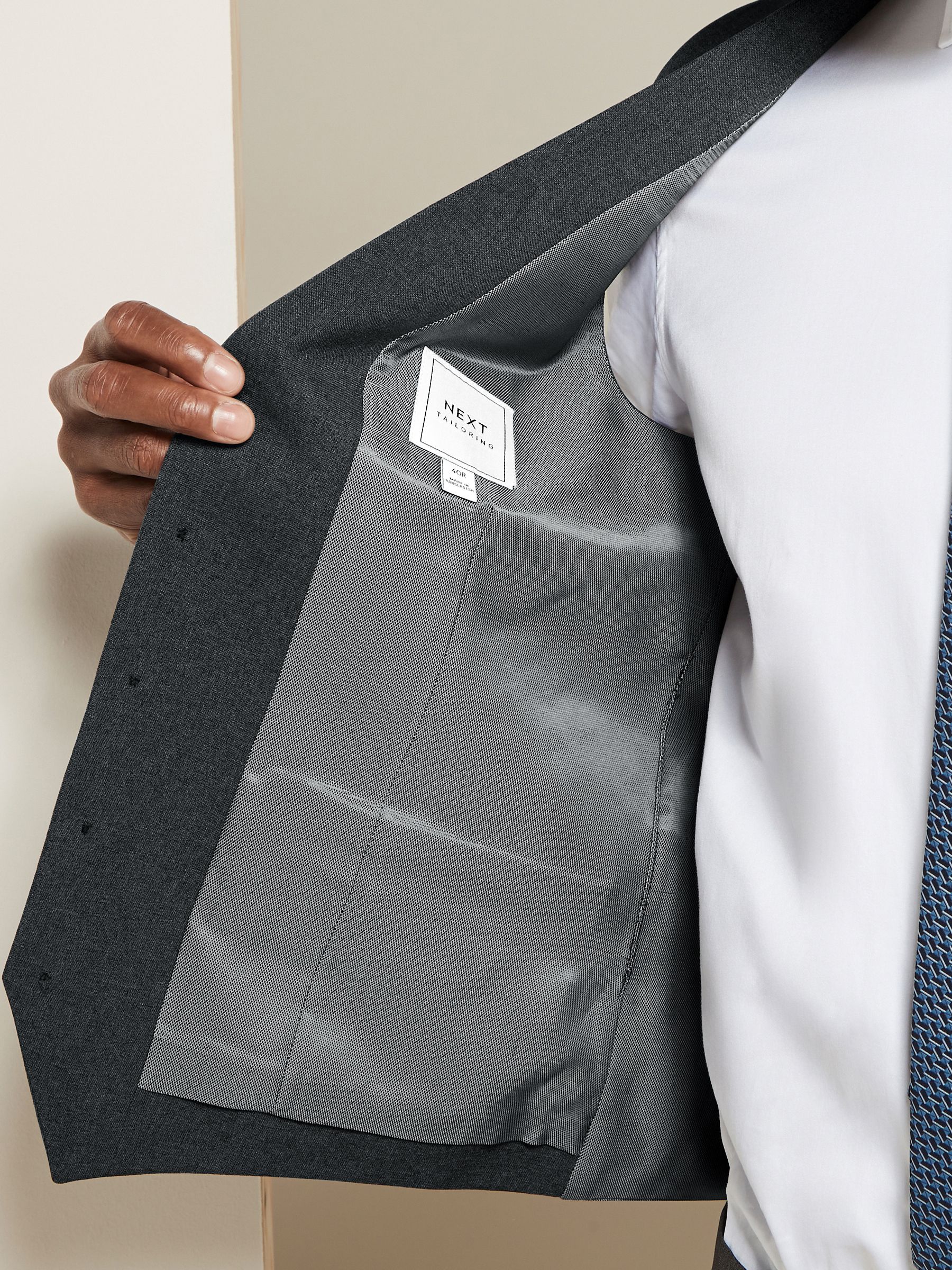 Buy Charcoal Grey Regular Fit Essential Suit Waistcoat from Buy Charcoal Grey Regular Fit Essential Suit Waistcoat from