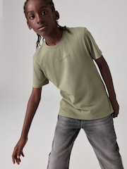 smALLSAINTS Logo Embroidered 100% Cotton Crew T-Shirt - Bild 2 von 7