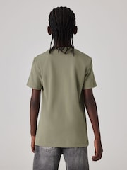 smALLSAINTS Logo Embroidered 100% Cotton Crew T-Shirt - Bild 3 von 7