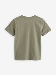 smALLSAINTS Logo Embroidered 100% Cotton Crew T-Shirt - Bild 6 von 7