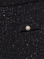 Mango Black Buttoned Tweed Skirt - Image 6 of 6
