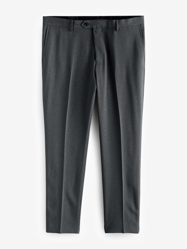 Gris de charbon de bois - Slim Fit (Slim Fit) - Pantalon de costume essentiel - Image 5 of 8
