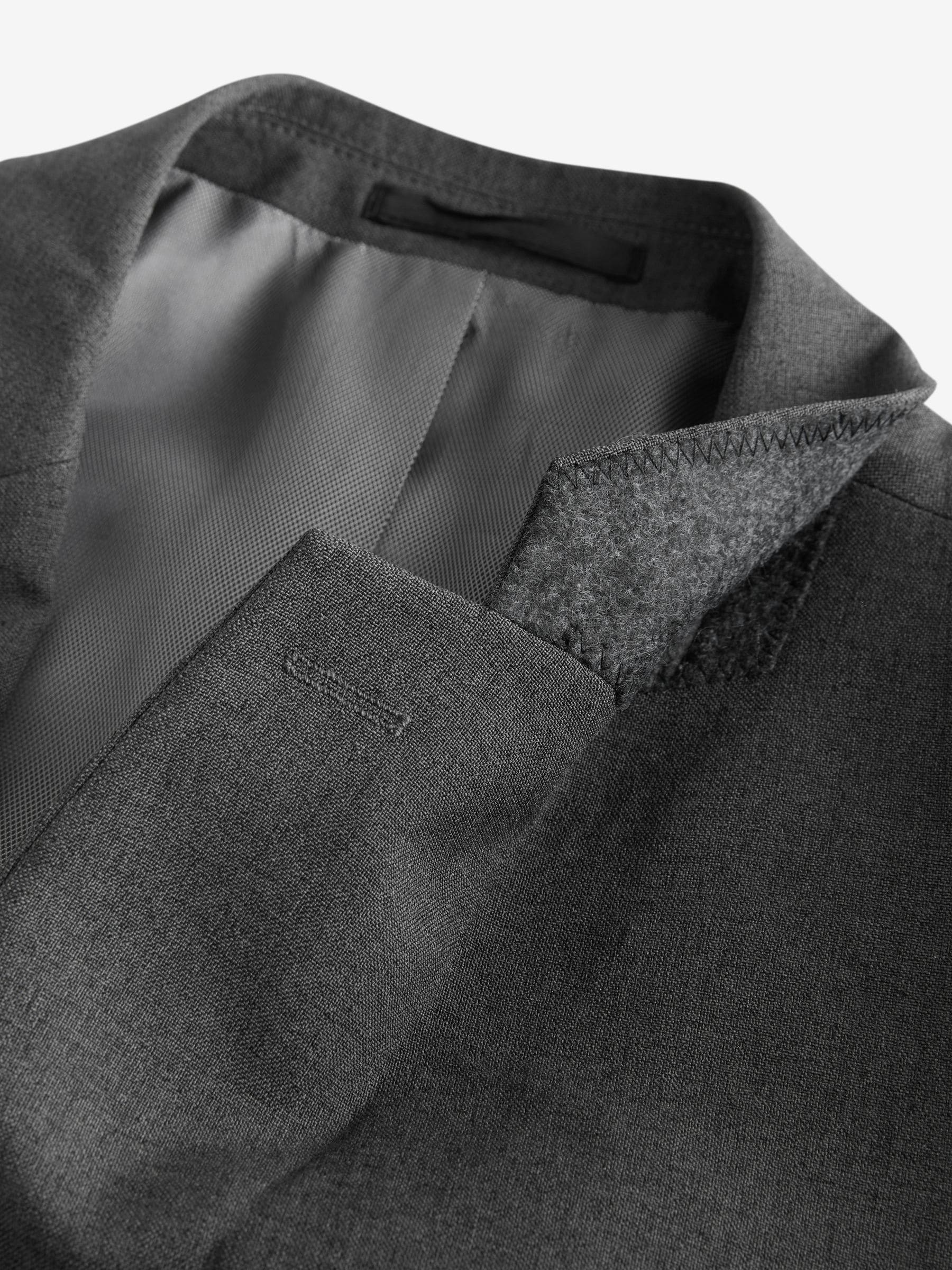 Buy Charcoal Grey Regular Fit Essential Suit Jacket from Buy Charcoal Grey Regular Fit Essential Suit Jacket from