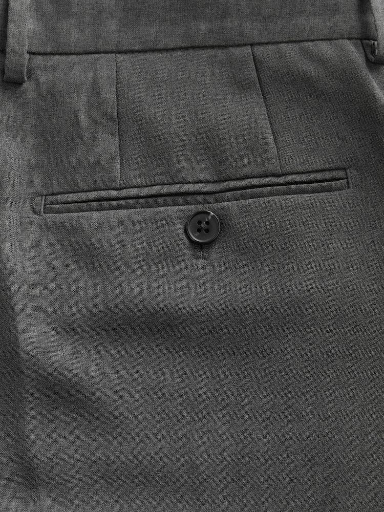 Gris de charbon de bois - Ajustement régulier - Pantalon de costume essentiel - Image 7 of 8