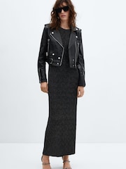 Mango Lurex Dress - Image 1 of 6