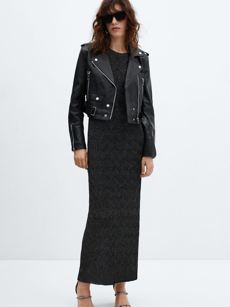 Mango Lurex Dress - Image 1 of 6