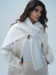 Mango Cream Smart Tweed Jacket - Image 5 of 7