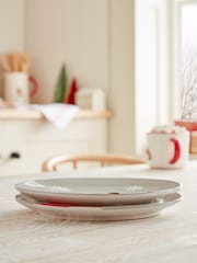 Set of 2 Red Christmas Robin Side Plates - Image 3 of 4