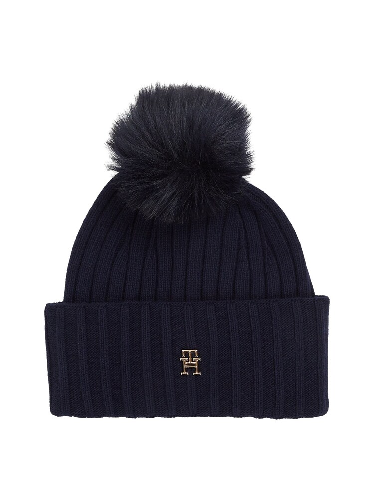 Tommy Hilfiger Blue Essential Chic Pom Pom Beanie - Image 2 of 3