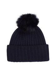 Tommy Hilfiger Blue Essential Chic Pom Pom Beanie - Image 3 of 3