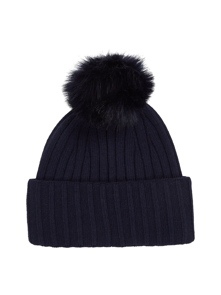 Tommy Hilfiger Blue Essential Chic Pom Pom Beanie - Image 3 of 3