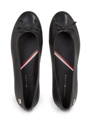 Tommy Hilfiger Essential Leather Black Ballerina - Image 3 of 3