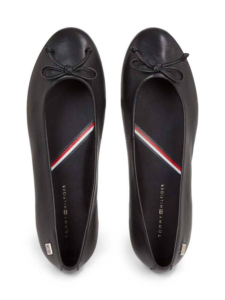 Tommy Hilfiger Essential Leather Black Ballerina - Image 3 of 3