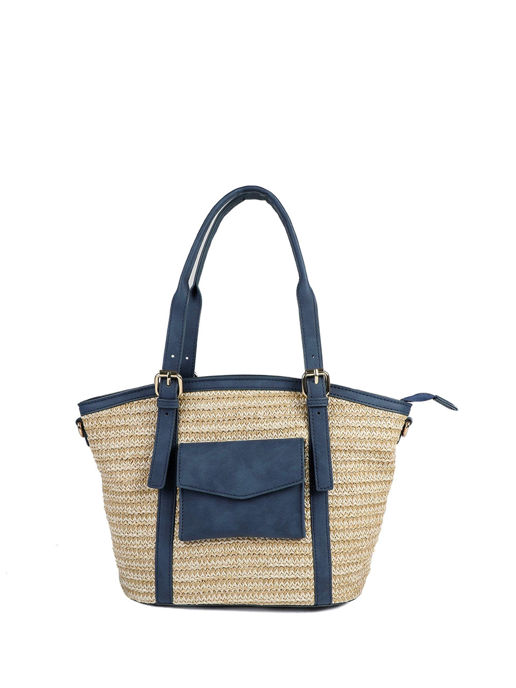 Buy Pavers Navy Blue Adjustable Woven Tote Bag from Next USA