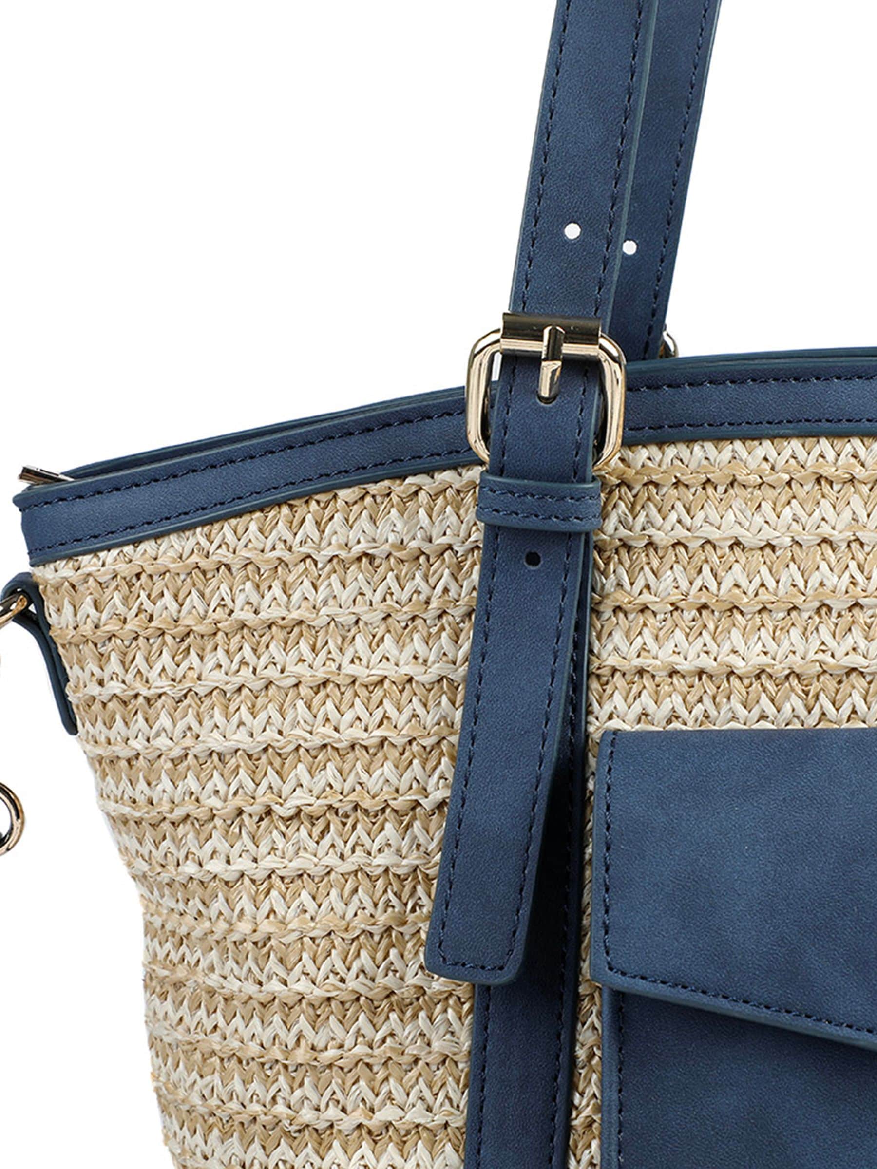 Buy Pavers Navy Blue Adjustable Woven Tote Bag from Next USA