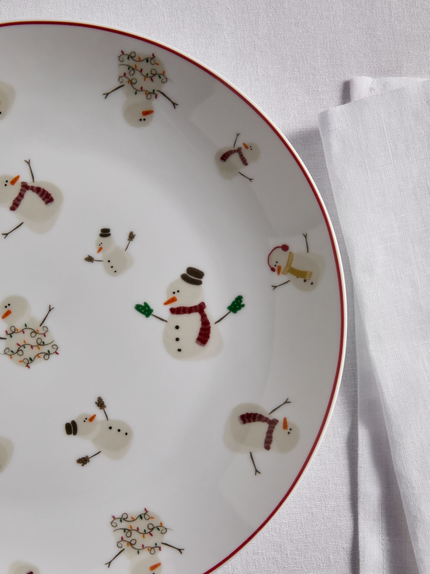 Kaufe Sie Set of 4 Snowman Christmas Dinner Plates bei Next Deutschland