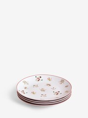 Set de 4 Om de zăpadă Crăciun Cina Farfurie - Imaginea 4 din 4