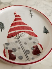 Red and Green Christmas Gonk Side Plates Set of 2 - Image 2 of 3