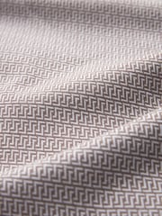 Neutral Geo Cuban Collar Textured Jersey Short Sleeve 100% Cotton Shirt - Image 7 of 7