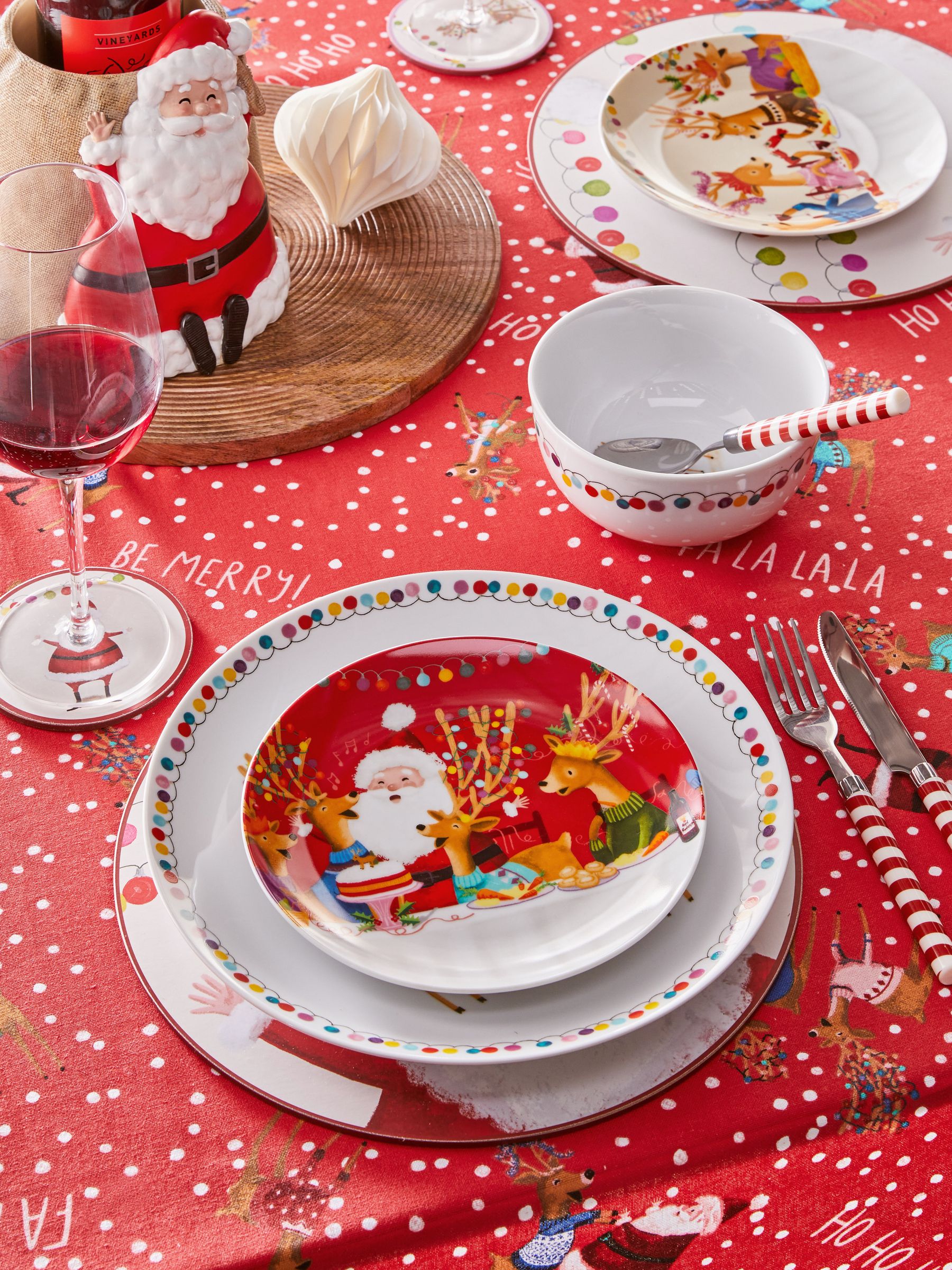 Santa plate set top