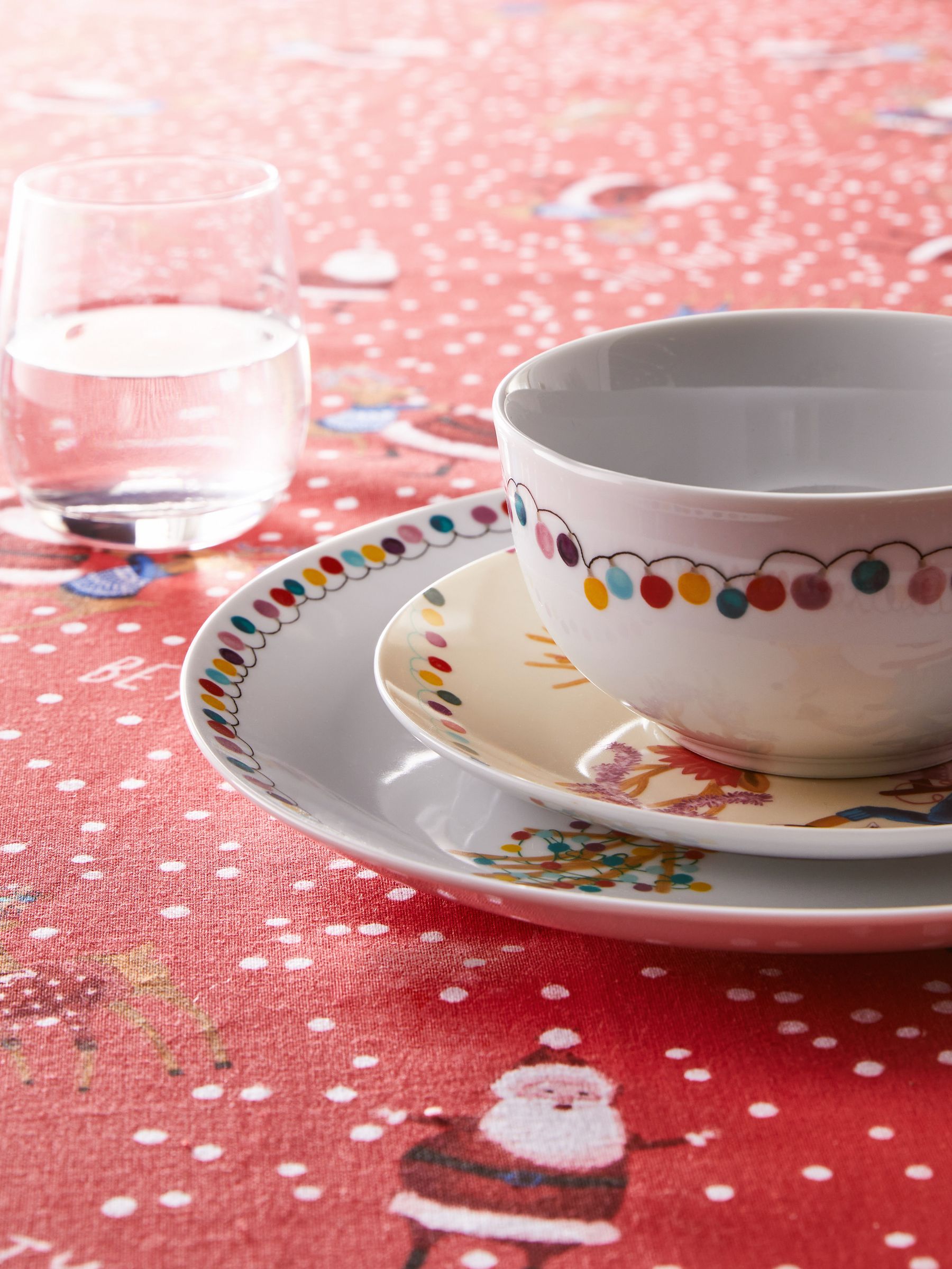 Buy 12 Piece Red Christmas Santa and Friends Dinner Set from Next Ireland