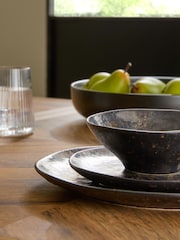 12 Piece Black Harrogate Reactive Glaze Dinner Set - Image 3 of 4
