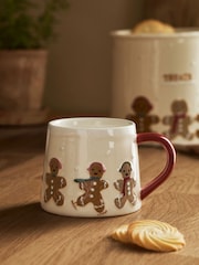 Natural Gingerbread Friends Christmas Mug - Image 1 of 4
