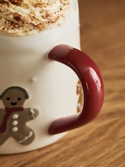 Natural Gingerbread Friends Christmas Mug - Image 3 of 4