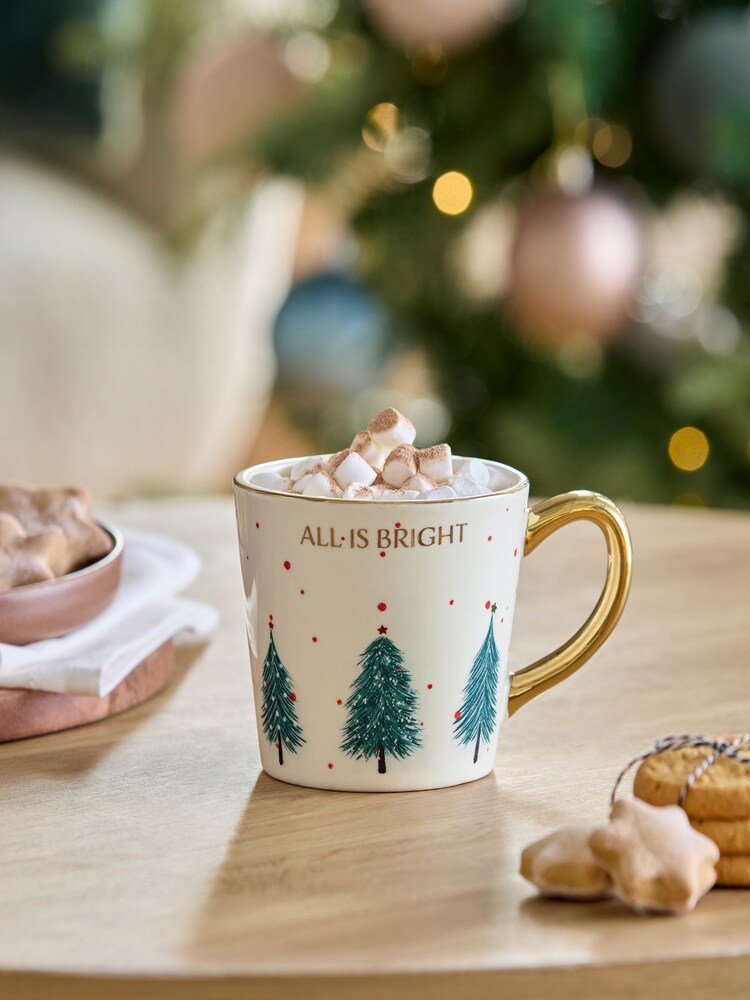 Green Christmas Trees Mug - Image 1 of 4