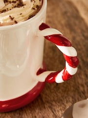 Red Candy Cane Heart Mug - Image 2 of 4