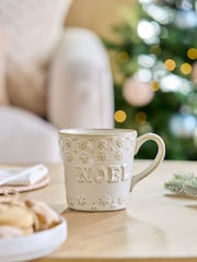 White Noel Christmas Mug - Image 2 of 5