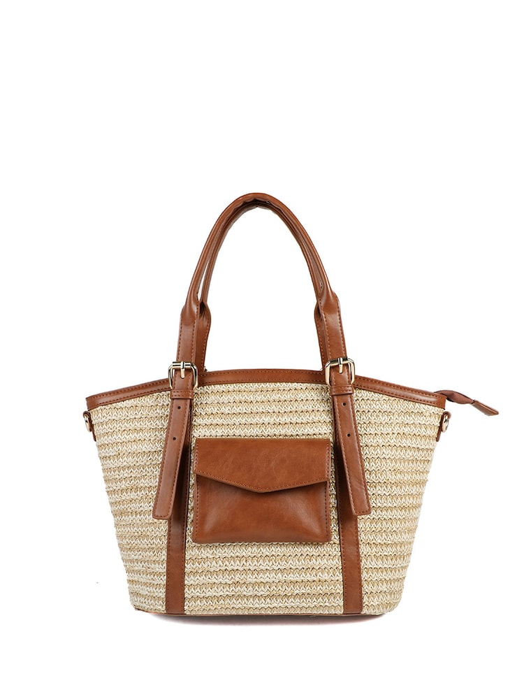 Marrón tostado - Pavers Adjustable Woven Tote Bag - Imagen 1 de 5