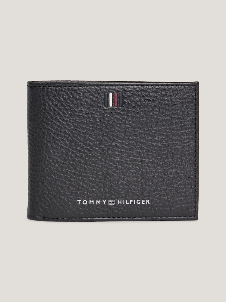 Tommy Hilfiger Black Mini Central Card Wallet - Image 1 of 4