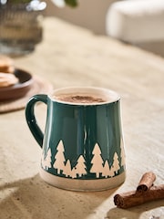Green Scandi Trees Mug - Image 1 of 4