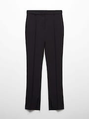 Mango Black Side Split Suit Trousers - Image 5 of 6