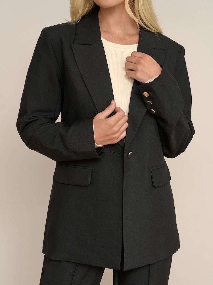 Blazer Society 8 Isabella noir à 1 boutons - Image 4 de 4