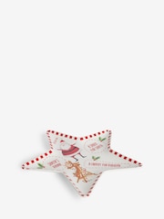 Red Christmas Eve Star Shaped Plate - Image 5 of 6