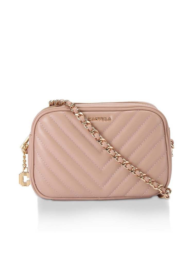 Carvela Pink Lola Cross-Body Bag - Image 1 of 5