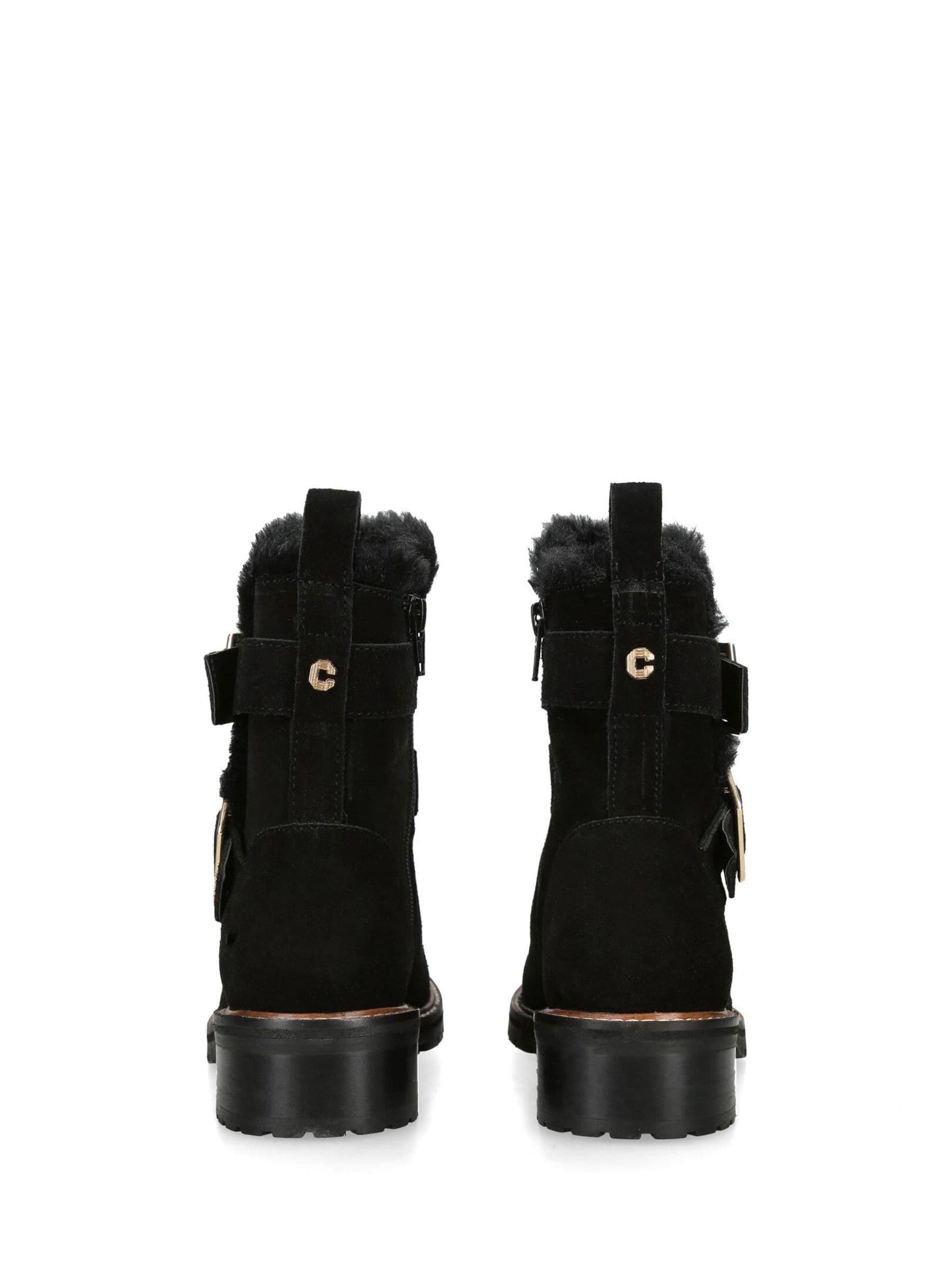 Carvela black suede shop