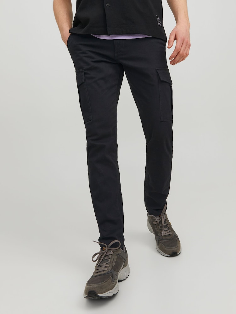 Pantalones cargo de corte ajustado con bajo de puño de JACK & JONES - Imagen 2 de 6